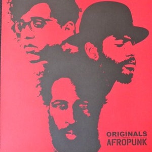 Los originales presentados por Afropunk - Póster publicitario raro - 18x24 - Gary Clark Jr., Bad Brains, Alabama Shakes