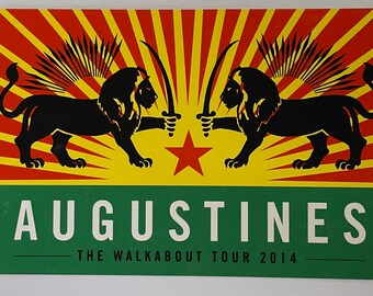 Augustines The Walkabout Tour 2014 11"x17" Poster