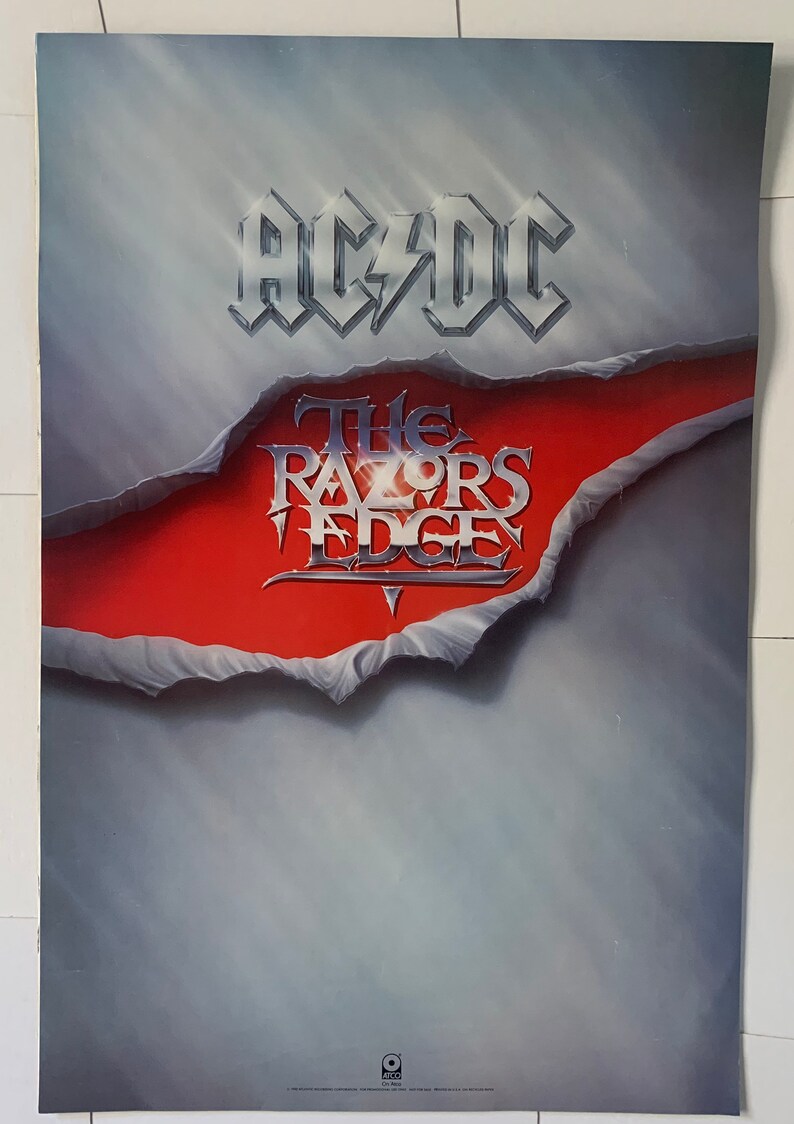 AC/DC Weve Got the Edge: the Razors Edge Album Covers Poster | Etsy
