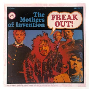 Frank Zappa and The Mothers of Invention - Freak Out! - Vintage Album Cover Poster