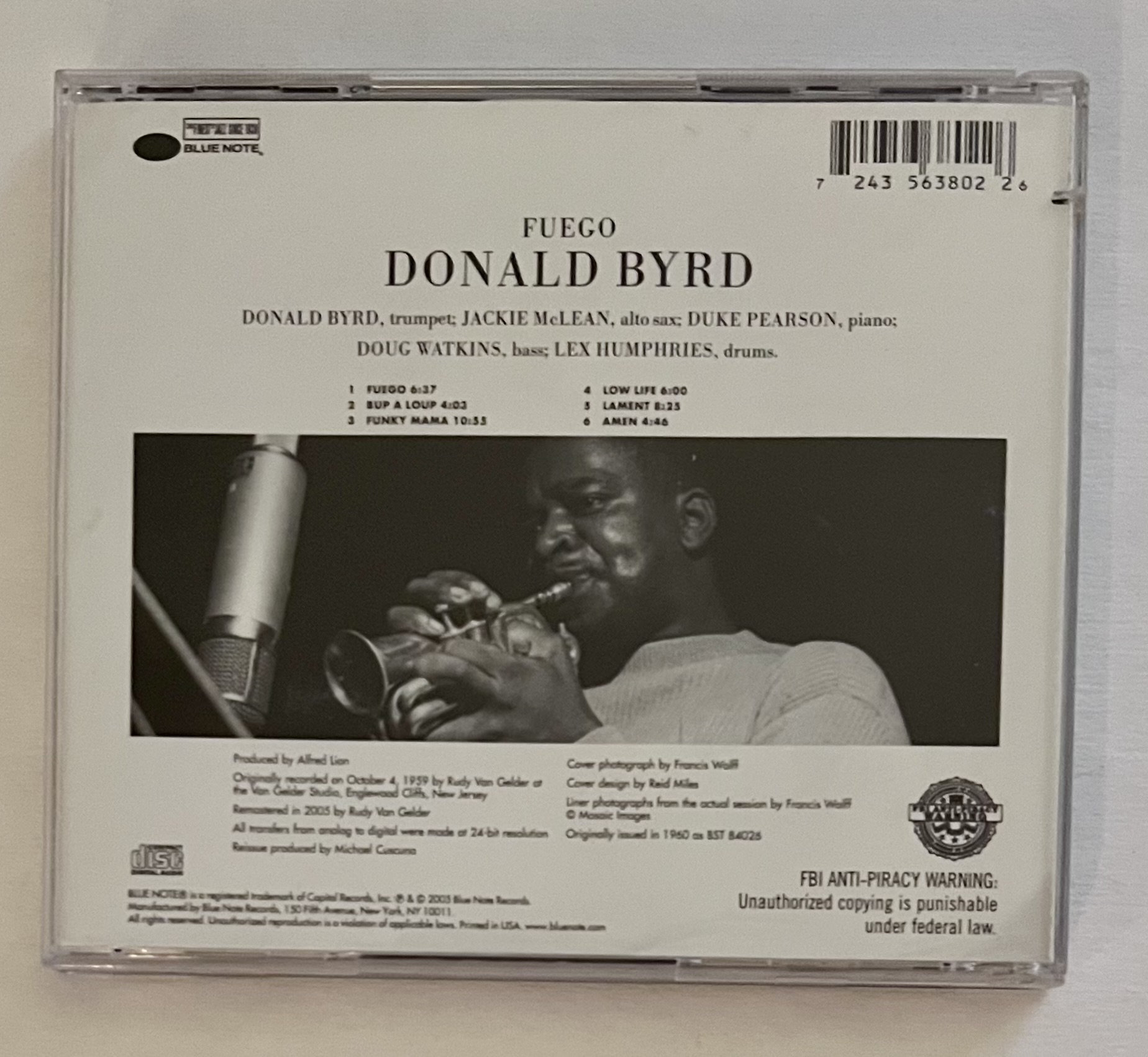 刻印有 Donald Byrd Fuego ST-84026 Donald Byrd – Fuego | Releases | Discogs
