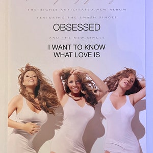 Mariah Carey: Memoirs of an Imperfect Angel double-sided album poster 11&quot;x17&quot; 2009