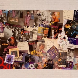 Prince album collage poster 8”x29”