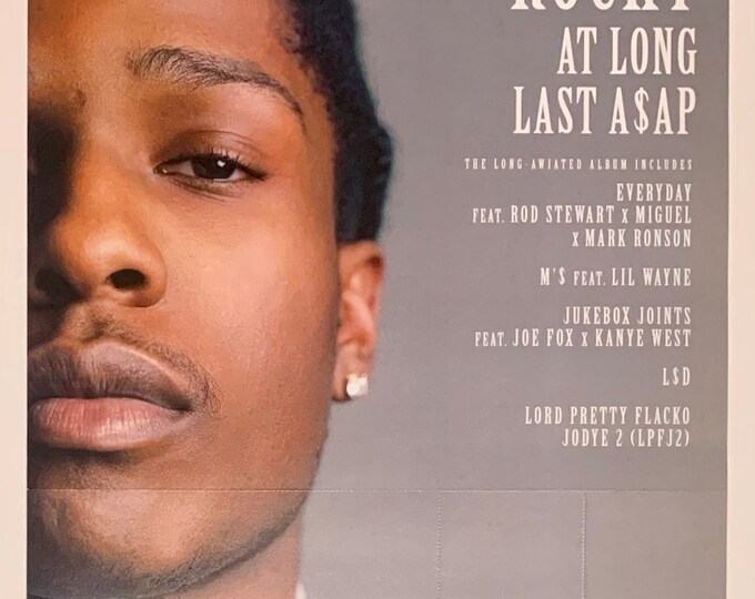 ASAP Rocky at Long Last ASAP Poster Etsy