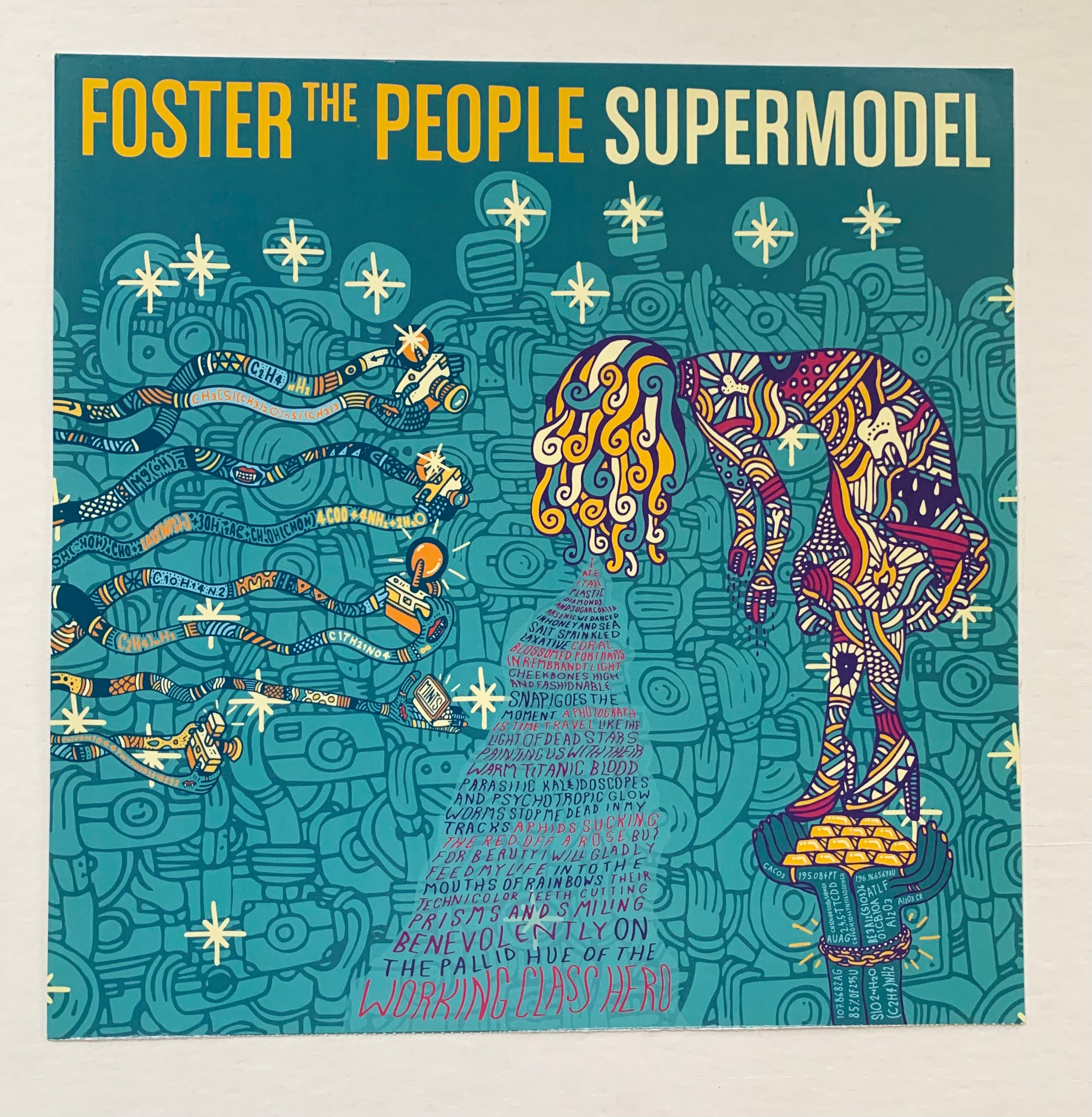 Foster the People: Supermodel Album Poster Flat 12”x12” - Etsy
