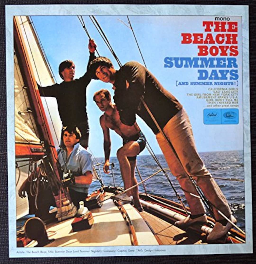 The Beach Boys Summer Days and Summer Nights Vintage Album Cover Poster