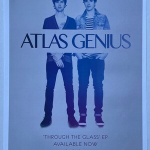Atlas Genius Through The Glass EP 11&quot;x17&quot; Poster