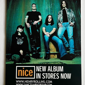 Rollins Band Nice 11&quot;x17&quot; Double Sided Poster