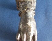 Cast iron lady hand shaped door knocker Lisbon XIX Th Century