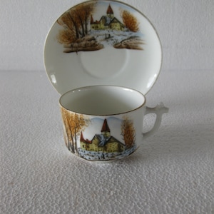 Vista Alegre Portugal Art Nouveau Cup and Saucer  1881-1921 Back Mark