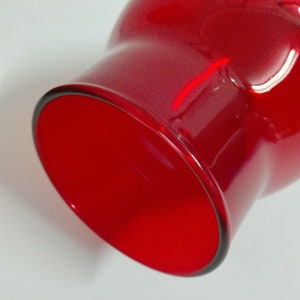 Ruby Red Glass BEADED Top Chimney Electric / Oil Lamps (2 1/2" fitter) image 4