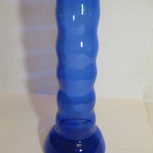 Cilindrische Kobalt Blue Glass Single Flower Vaas