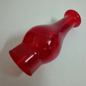 Ruby Red Glass BEADED Top Chimney Electric / Oil Lamps (2 1/2" fitter) image 8