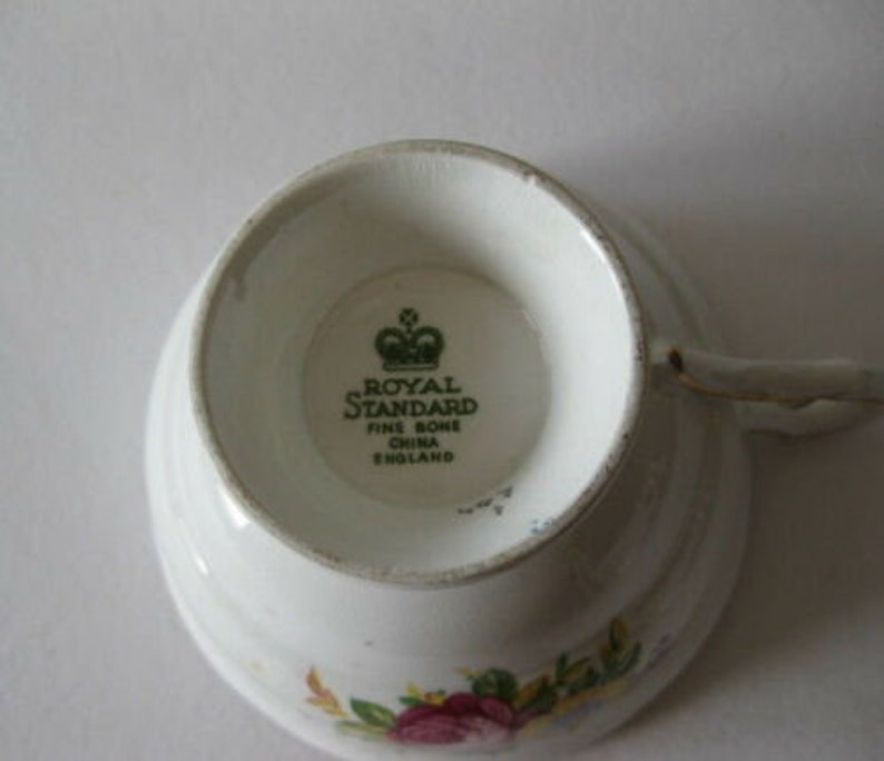Royal Standard Fine Bone China England Bat Wing Pattern Dark Etsy