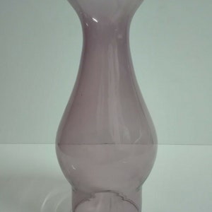 Amethystglas PIECRUST Öllampe Schornstein – Fassung: 2 1/2&quot; (6,2 cm)
