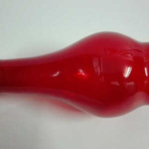 Ruby Red Glass BEADED Top Chimney Electric / Oil Lamps (2 1/2" fitter) image 3