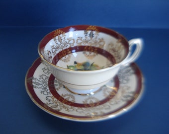 Tea Cup and Saucer - Royal Grafton Fine Bone China - Pattern 2145