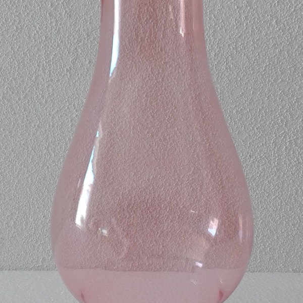 PINK Glass frill top chimney Electric / Oil lamps suitable forQueen Anne #1 burner (2 1/2" fitter)