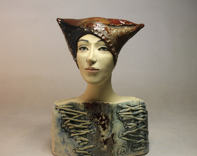 Female Ceramic Sculpture Fine Art Ceramic Art Object Etsy