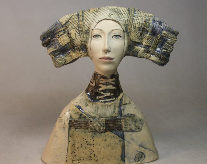 Sculpture Bust , Ceramic Sculpture , Fine Art Ceramic , Art Object