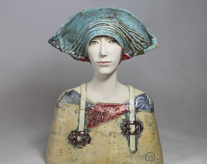 Unique Ceramic Sculpture Sculpture Bust Handmade Statue Etsy