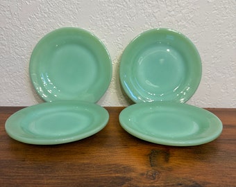 Vintage Fire-King Jadeite Restaurant Ware Bread and Butter Plates 5 1/2”” (set of 4) with FREE SHIPPING available