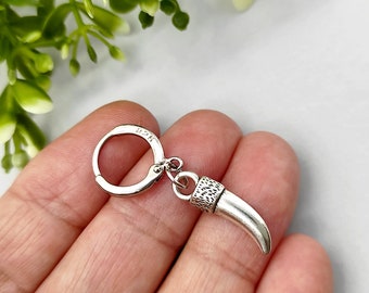 Sterling Silver Horn Dangle Earring, Symbol Earring