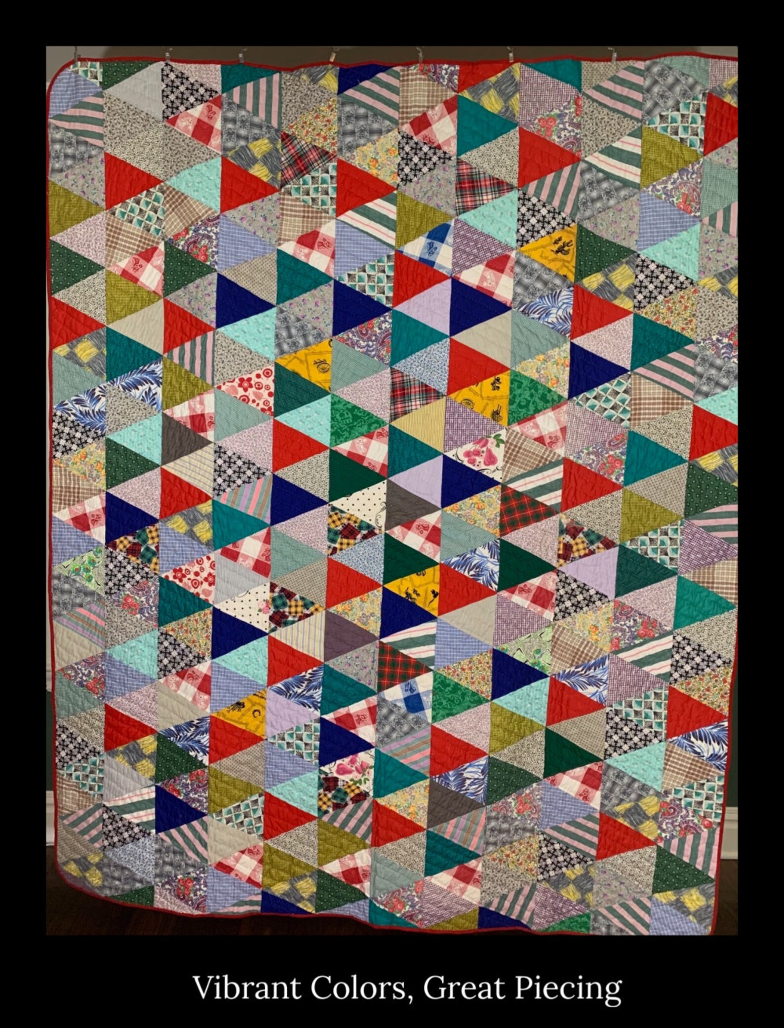 Thousand Pyramids Quilt 1960's'70's Etsy