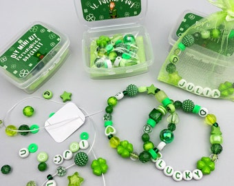 DIY St. Bracelet prénom Saint-Patrick Bracelet porte-bonheur St. Activité de la Saint-Patrick