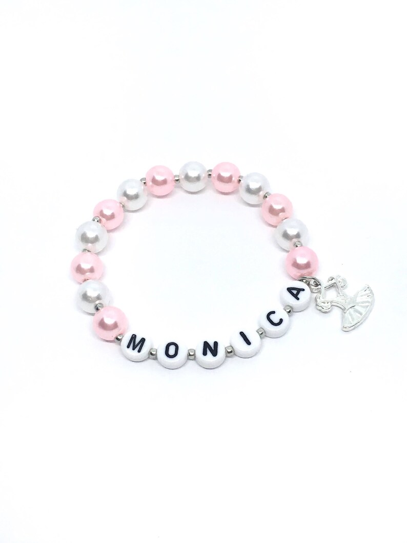 Personalized Ballet Bracelet Ballet Theme Bracelet Tutu Charm Bracelet Ballet Party Gift Ballerina Birthday Personalized Ballerina Favors