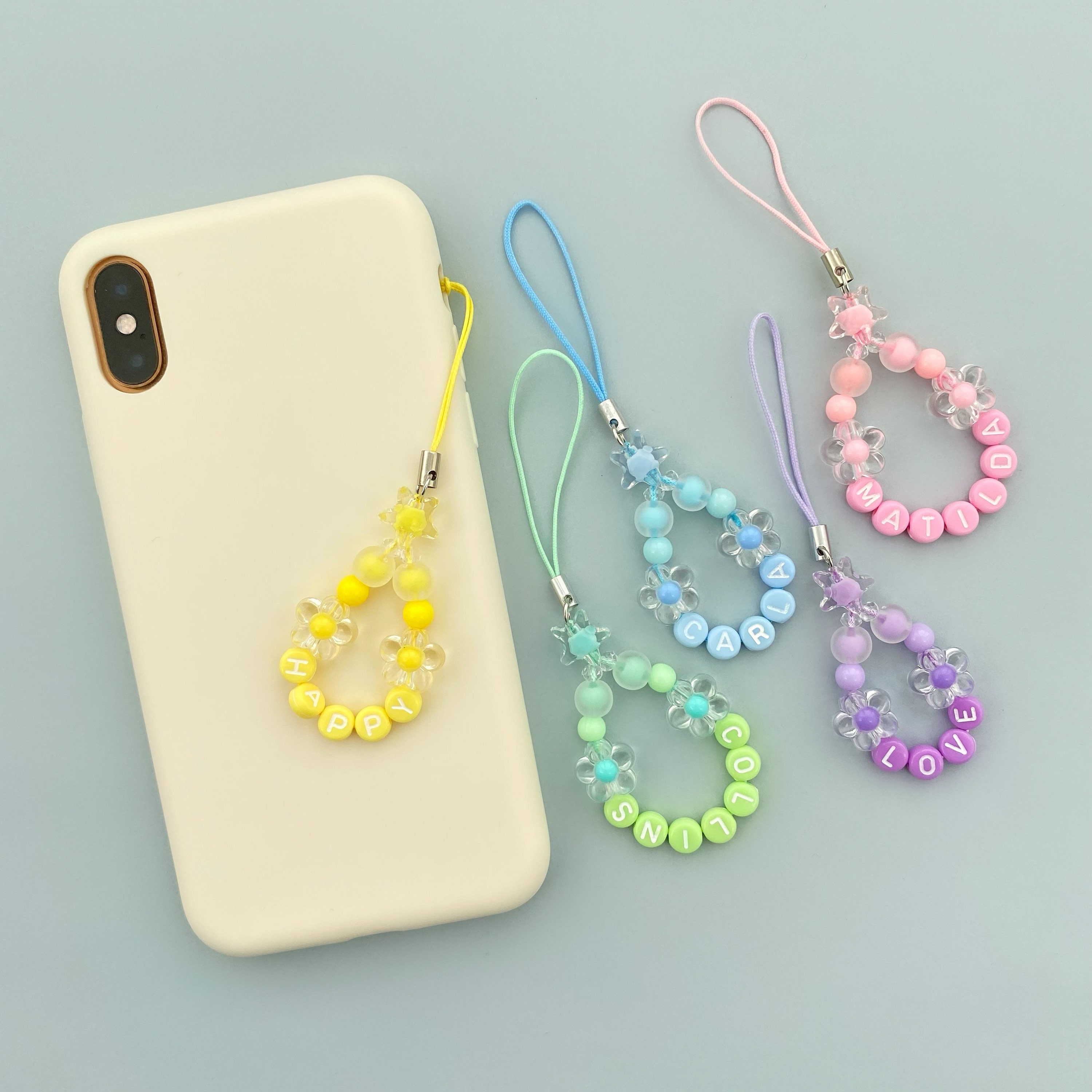 スマホアクセサリー HAPPY MIDI phone chain / key chain 100 HAPPY MIDI - cell phone chain / key chain – UPBEADS