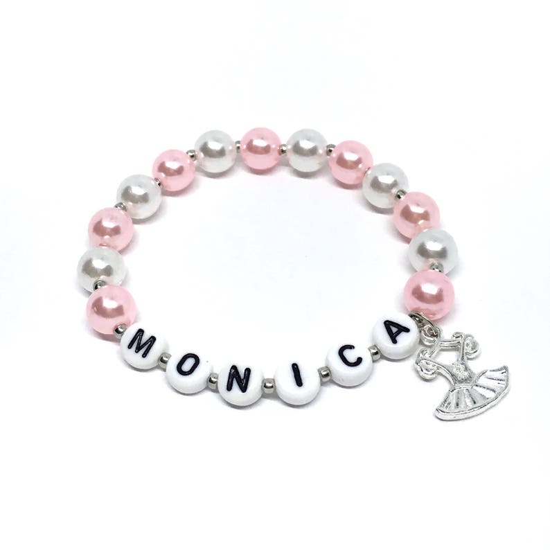 Personalized Ballet Bracelet Ballet Theme Bracelet Tutu Charm Bracelet Ballet Party Gift Ballerina Birthday Personalized Ballerina Favors
