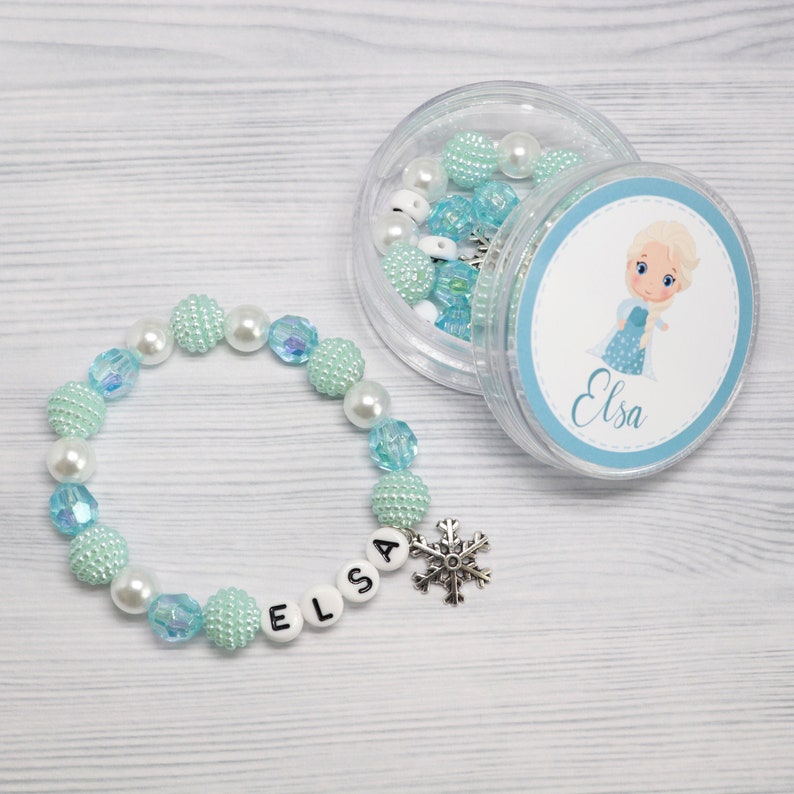 DIY Frozen Name Bracelet Princess Elsa Birthday Activity | Etsy