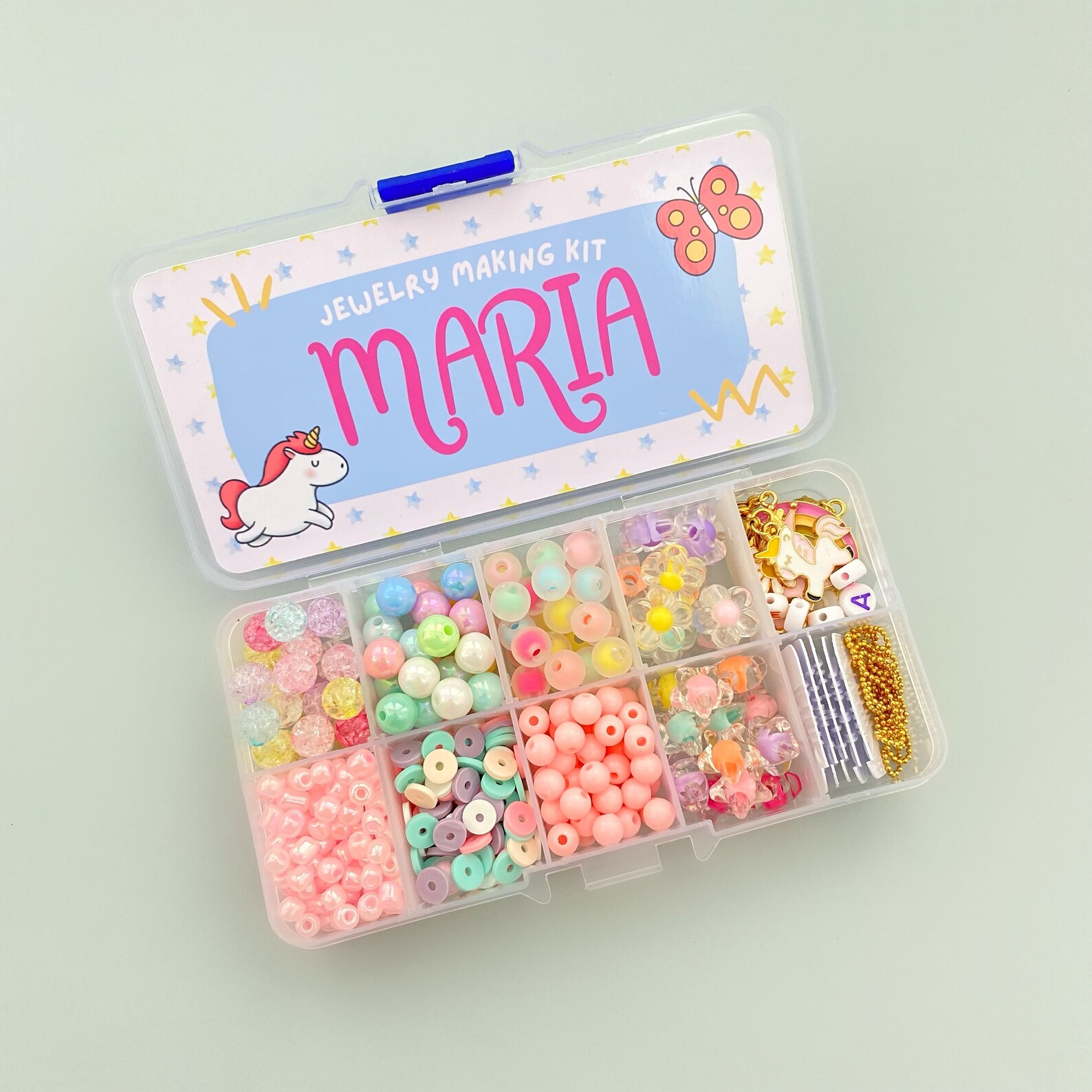 DIY Little Girl Bracelets Making Kit Girl Party Activity Box Etsy