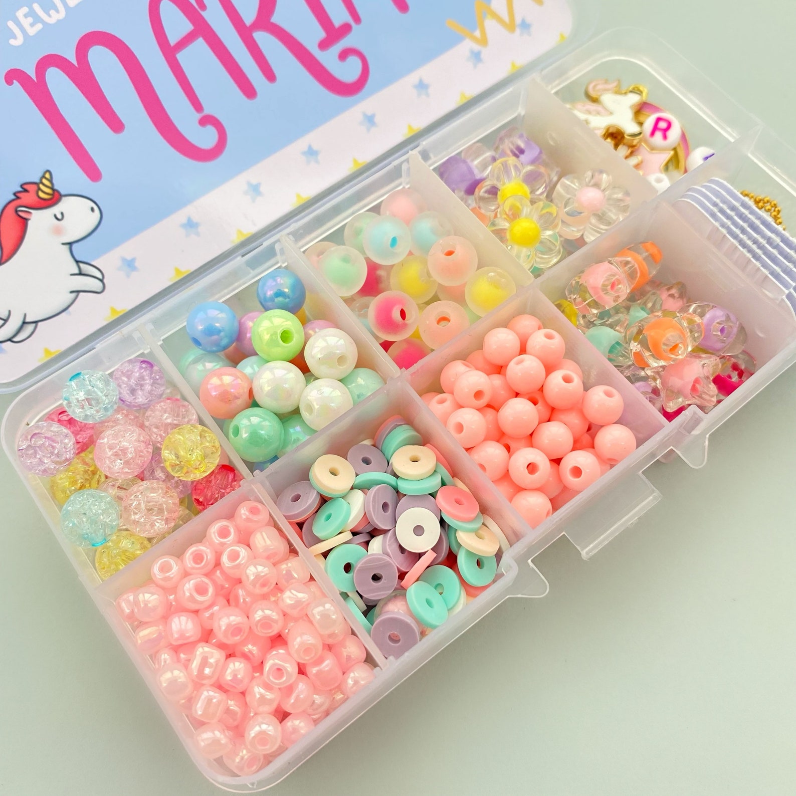 DIY Little Girl Bracelets Making Kit Girl Party Activity Box Etsy