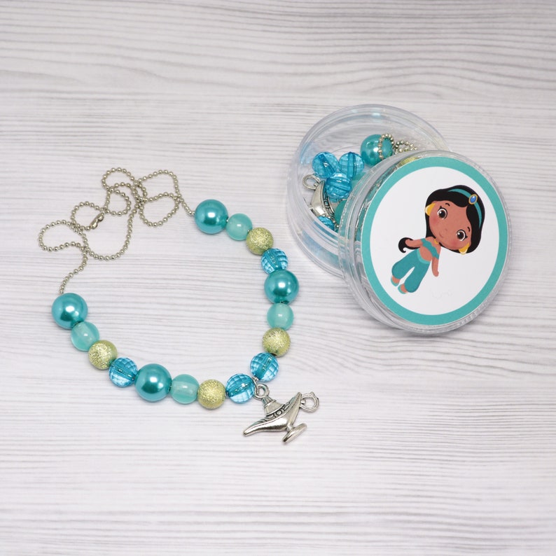 DIY princess Jasmine necklace Disney princess party favors Etsy
