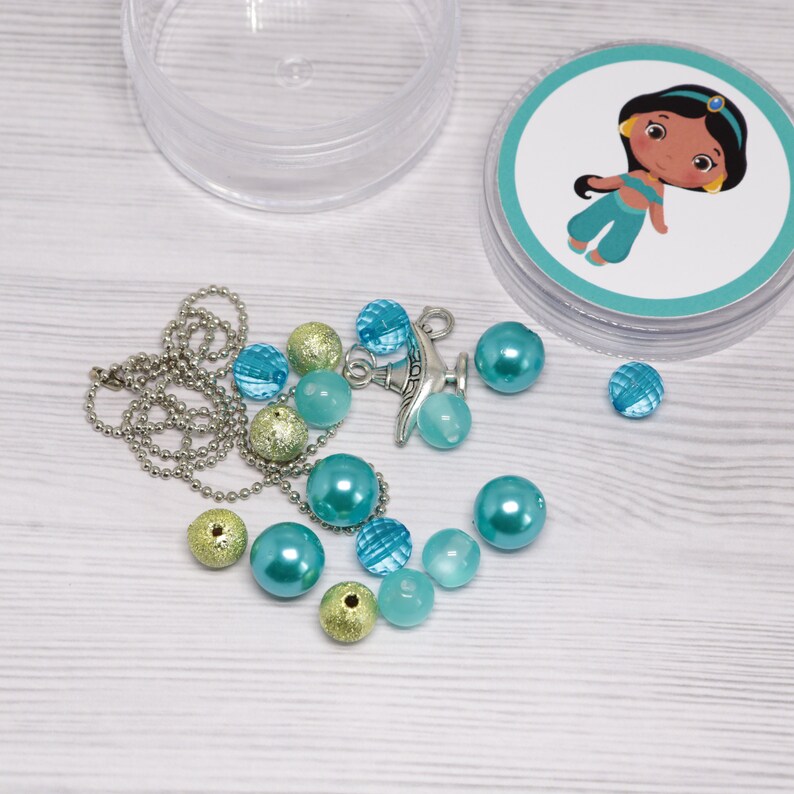 DIY princess Jasmine necklace Disney princess party favors Etsy