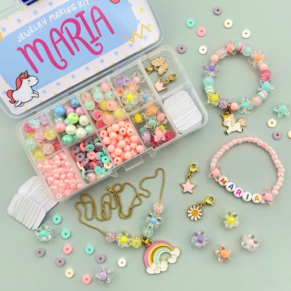 Kit de fabricación de pulseras para niñas pequeñas DIY Caja de