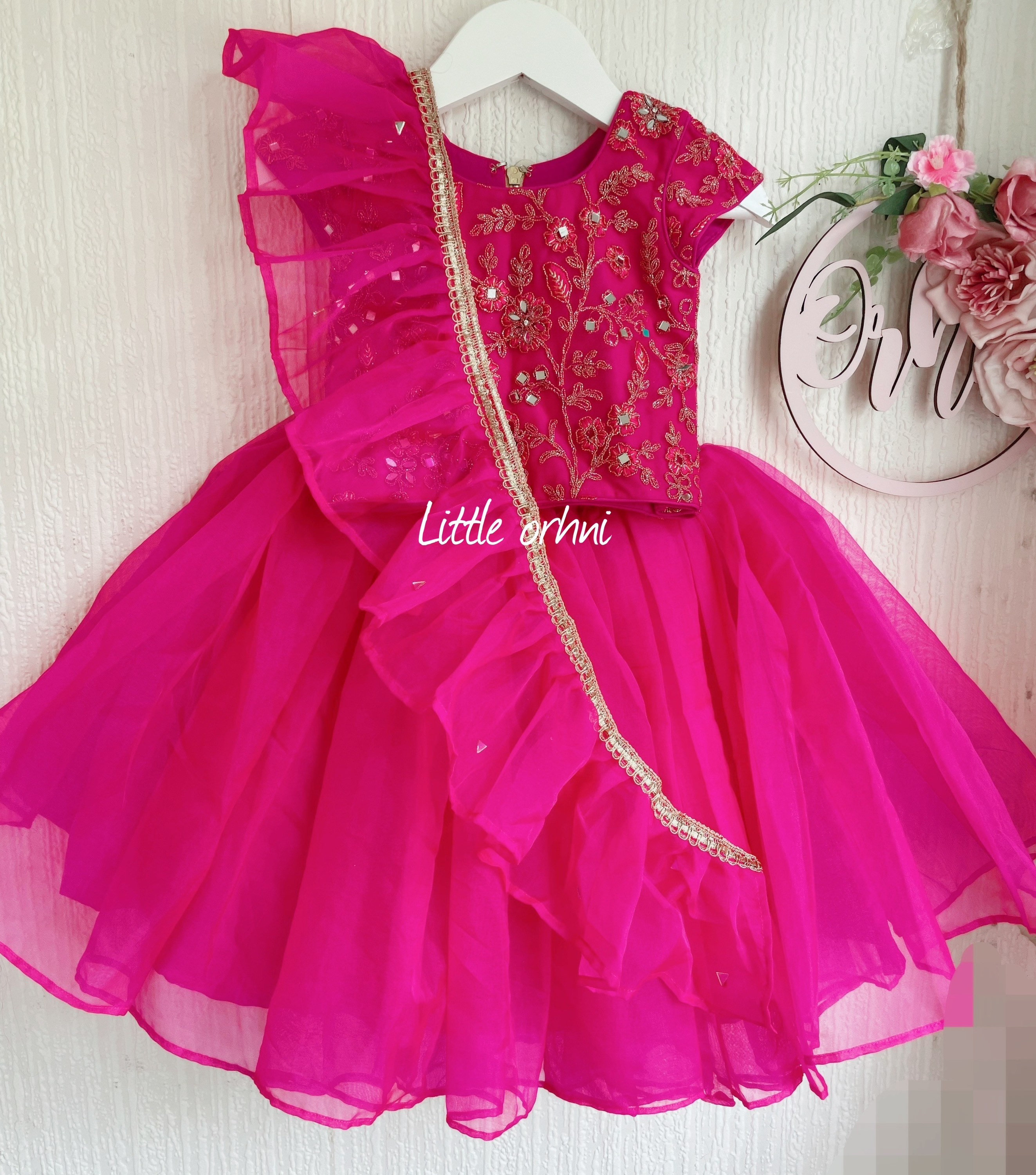 Baby dress pink colour 2025
