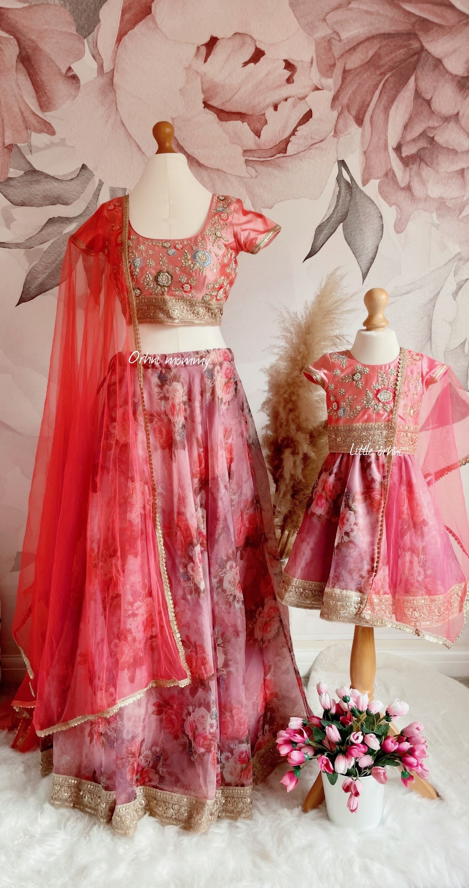 Silk twinning set for Mom + Daughter