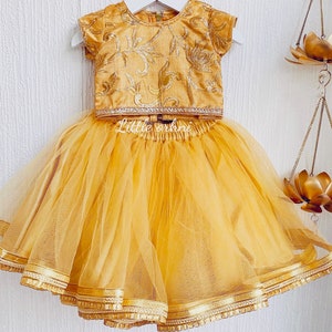 Floral Lehenga Choli | Lace Work Lehenga | Round Neck Lehenga | Floral Embroidery Lehenga | Kid Lehenga | Lehenga Choli | Eid Dress