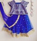 Blue   lehanga set 