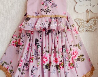 Floral Lehenga Top | Flower Girl Dress | Baby Eid Dress | Gifts for Kid | Traditional Indian Dress | Lehenga for Girl | Floral Lehenga Choli