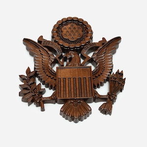 Personalized Hand Carved Wooden Coat of Arms: Custom Family Crest Plaque