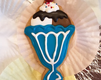 Icecream Sundae Custom Cookie