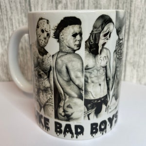 I like Bad Boys White funny horror mug