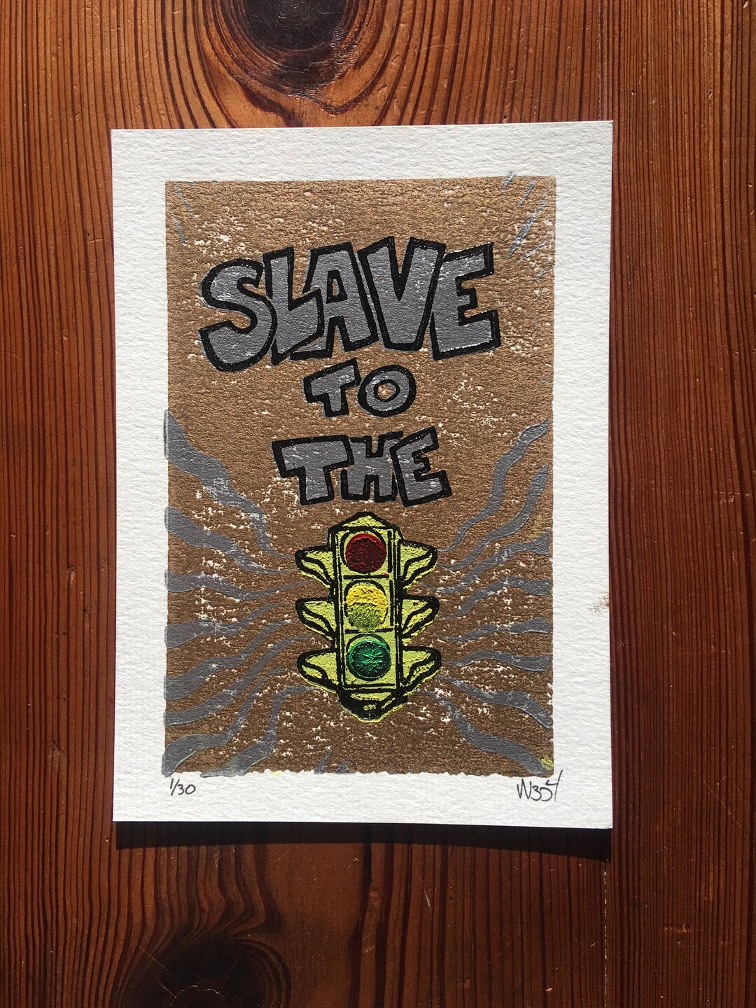 Slave to the Traffic Light V2 Etsy