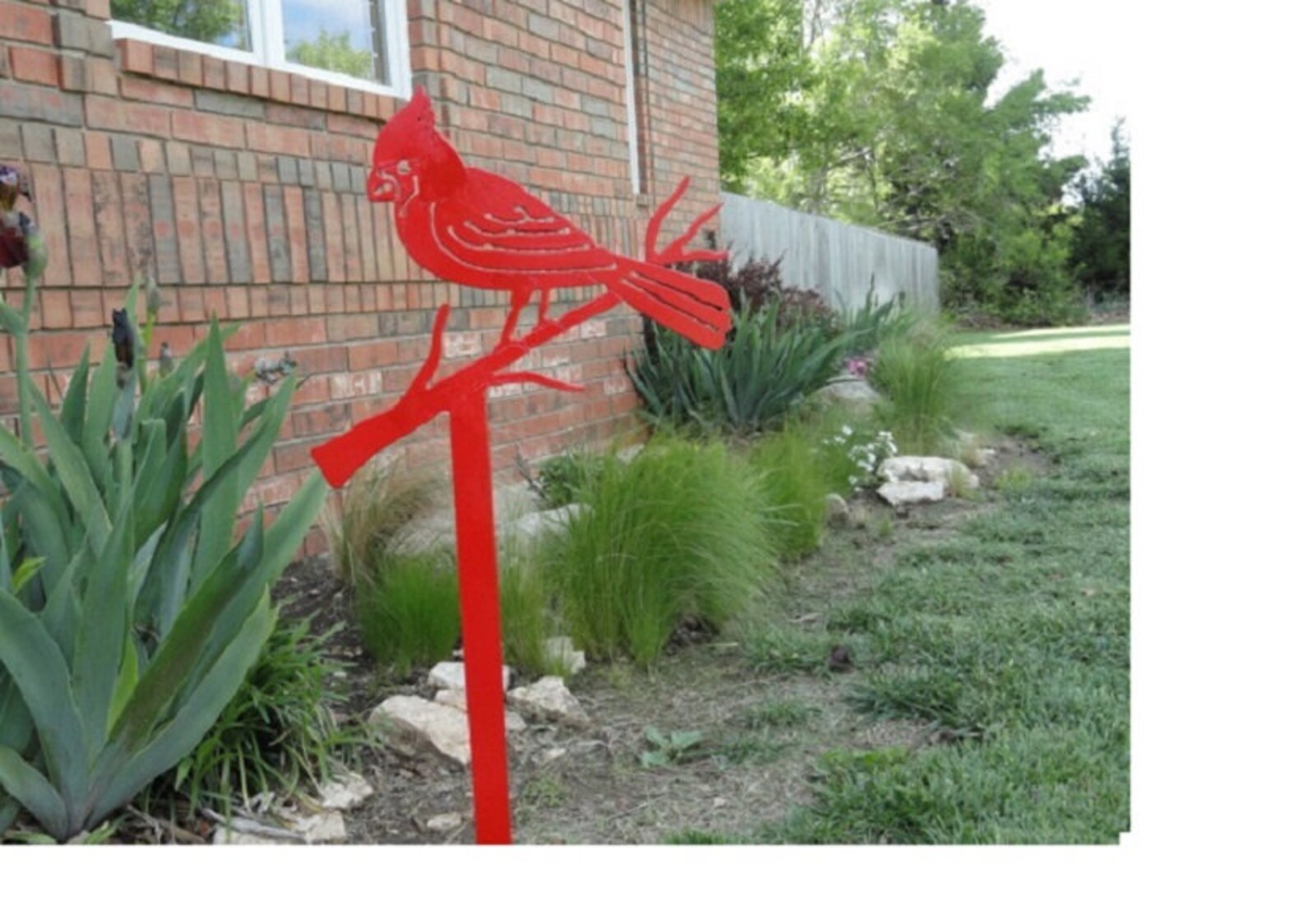 Cardinal Bird garden decor Nature St Louis Outdoor Etsy