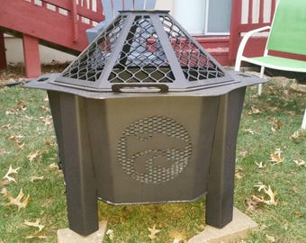 K-State - Fire Pit - Fire - Garden Decor - Father's Day - Anniversary Gift - NCAA - Wildcats - Powercat - Football