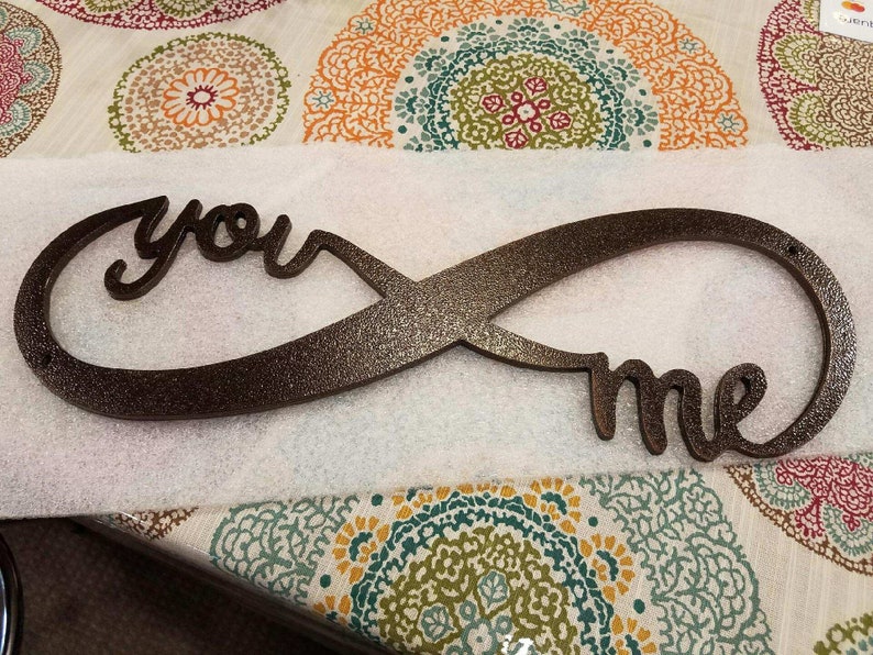 Wall Decor Infinity You and Me Wall Art Etsy